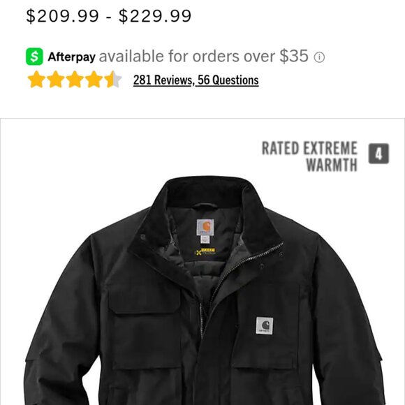 Carhartt Yukon extremes full swing insulated coat size men's small - Picture 1 of 8